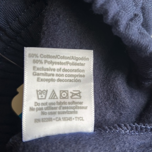 Russell Athletic Navy Blue Fleece Sweatpants, Size XL - Picture 5 of 5